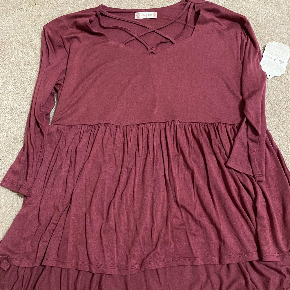 Altar'd State Peplum Top